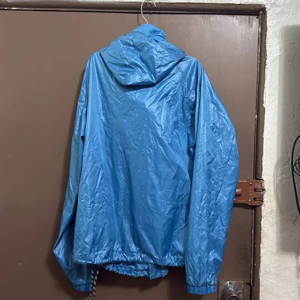 BOSS by Hugo Boss Men's Coslo Aqua Jacket Blue Hooded Windbreaker Jacket - Picture 2 of 6